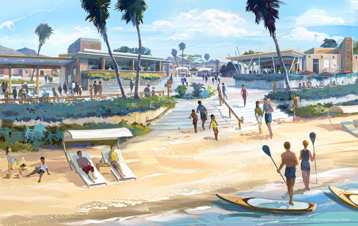 Cotino's beach area will feature water sports and activities
