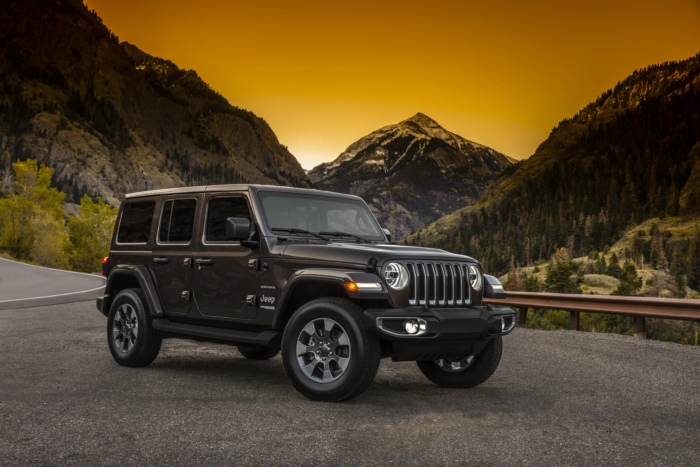 The new 2018 Jeep Wrangler Unlimited is teased with this photograph, showing the new body styling given to the next-generation of the iconic off-roader