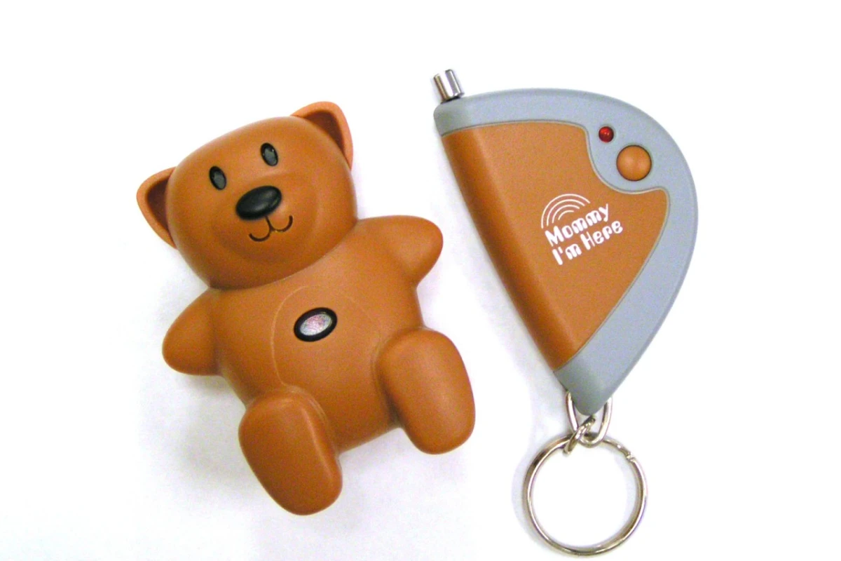 Mommy I'm Here is a wireless alarm system that lets parents know when their child has wandered away
