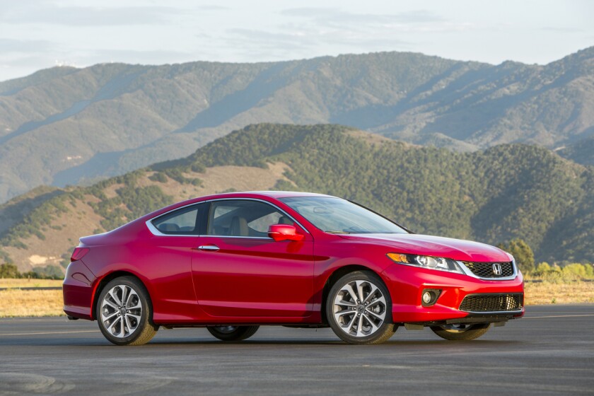 2013 Honda Accord 2-door is an IIHS Top Safety Pick+