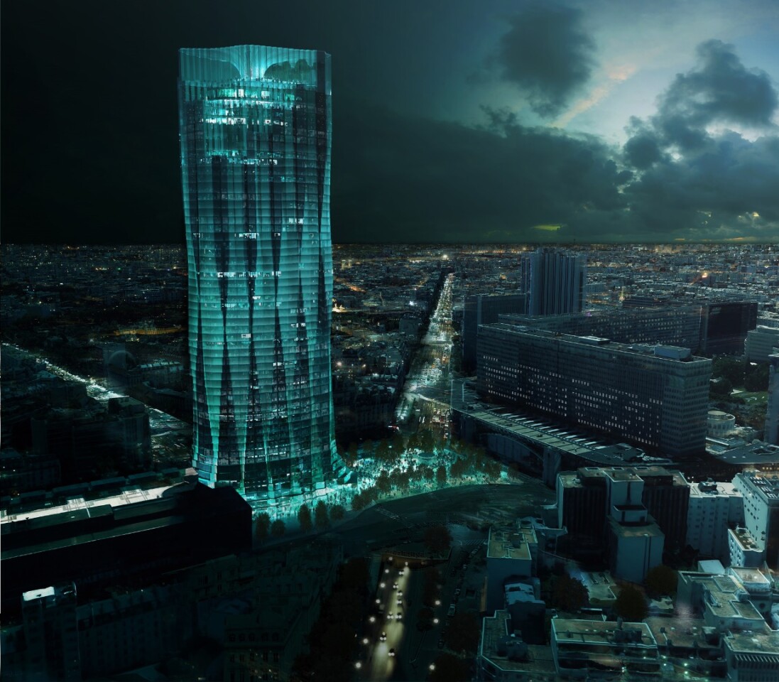 Studio Gang's design was developed for an international competition to redesign the French capital’s famous Tour Montparnasse tower