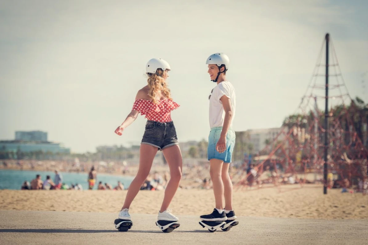 Hoverboards, on each foot
