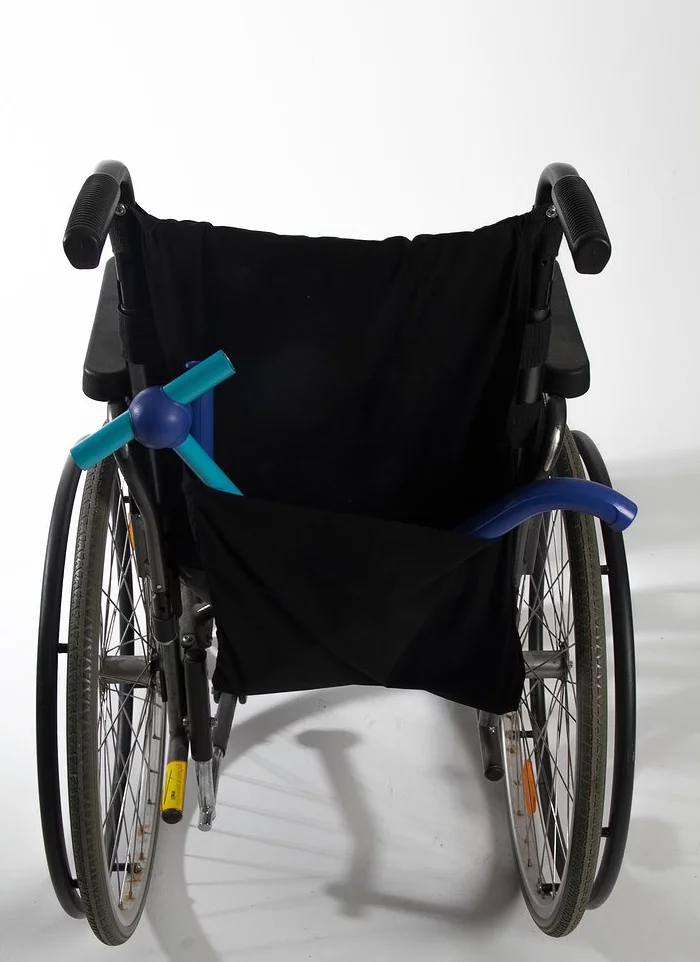Side by Side can be folded to fit into the rear pocket of the chair (Photo: Tammy Kalinsky)