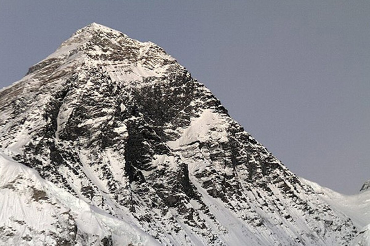 The view of Mount Everest provided by the world's highest webcam