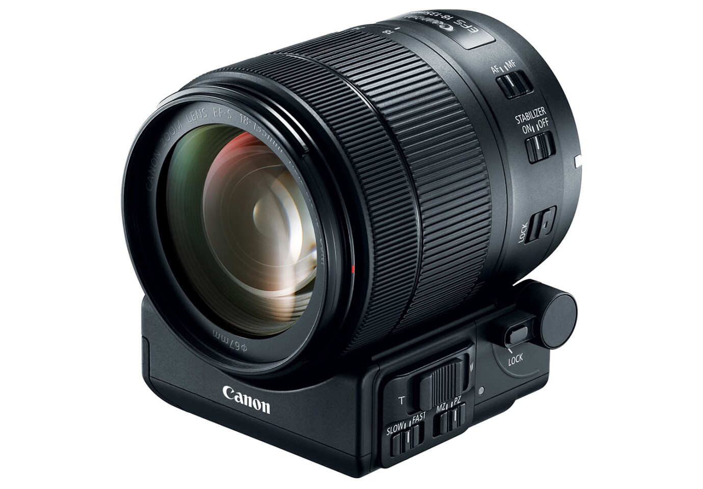 The Canon Power Zoom Adapter PZ-E1 can be used with the new EF-S 18-135-mm F3.5-F5.6 IS USM kit lens