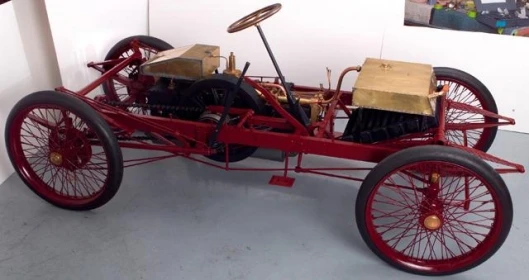 The Sweepstakes replica built for the anniversary of the 1901 race.