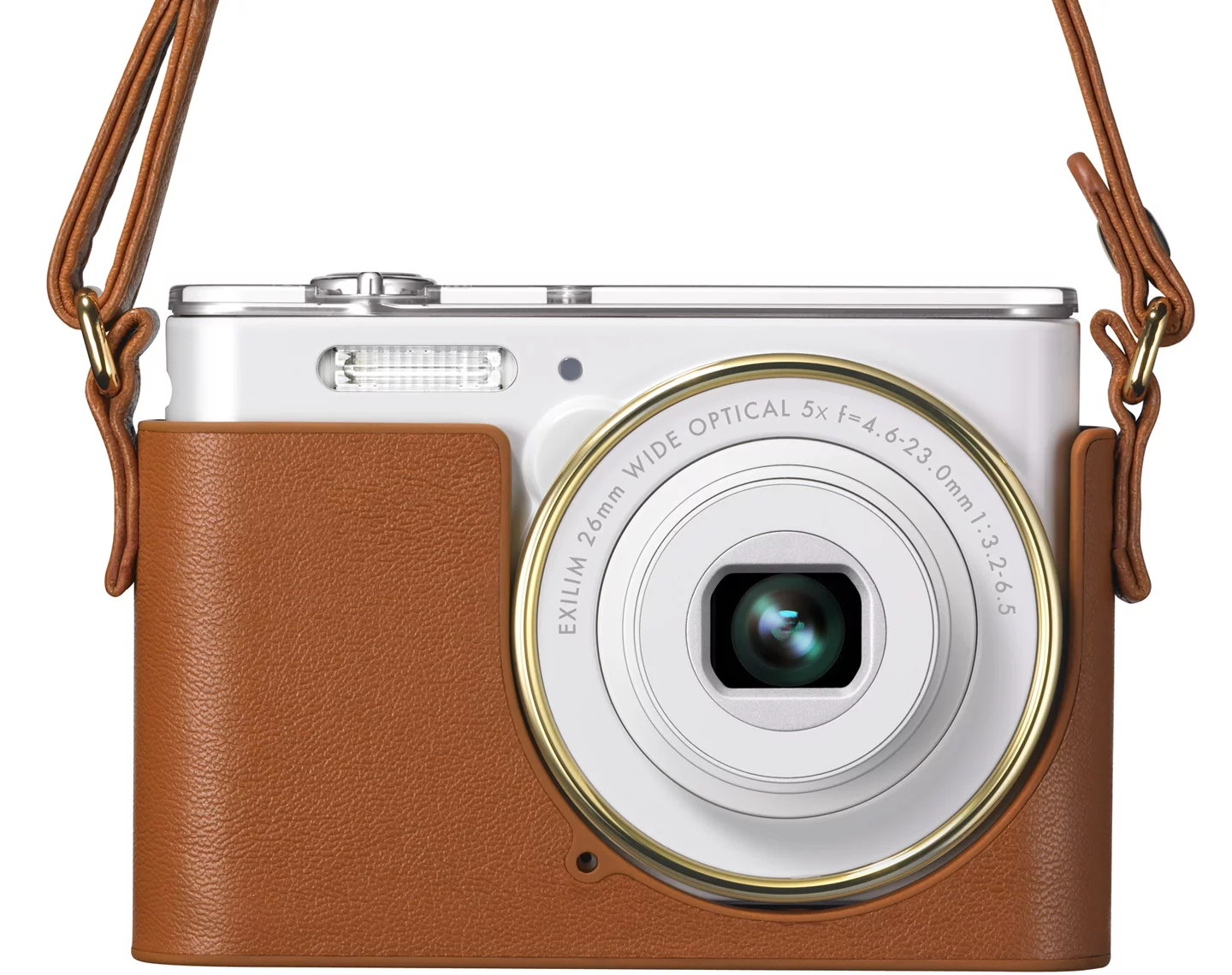 The Casio EXILIM EX-JE10 is a 16 megapixel-shooter which comes with a matching jacket and shoulder-strap