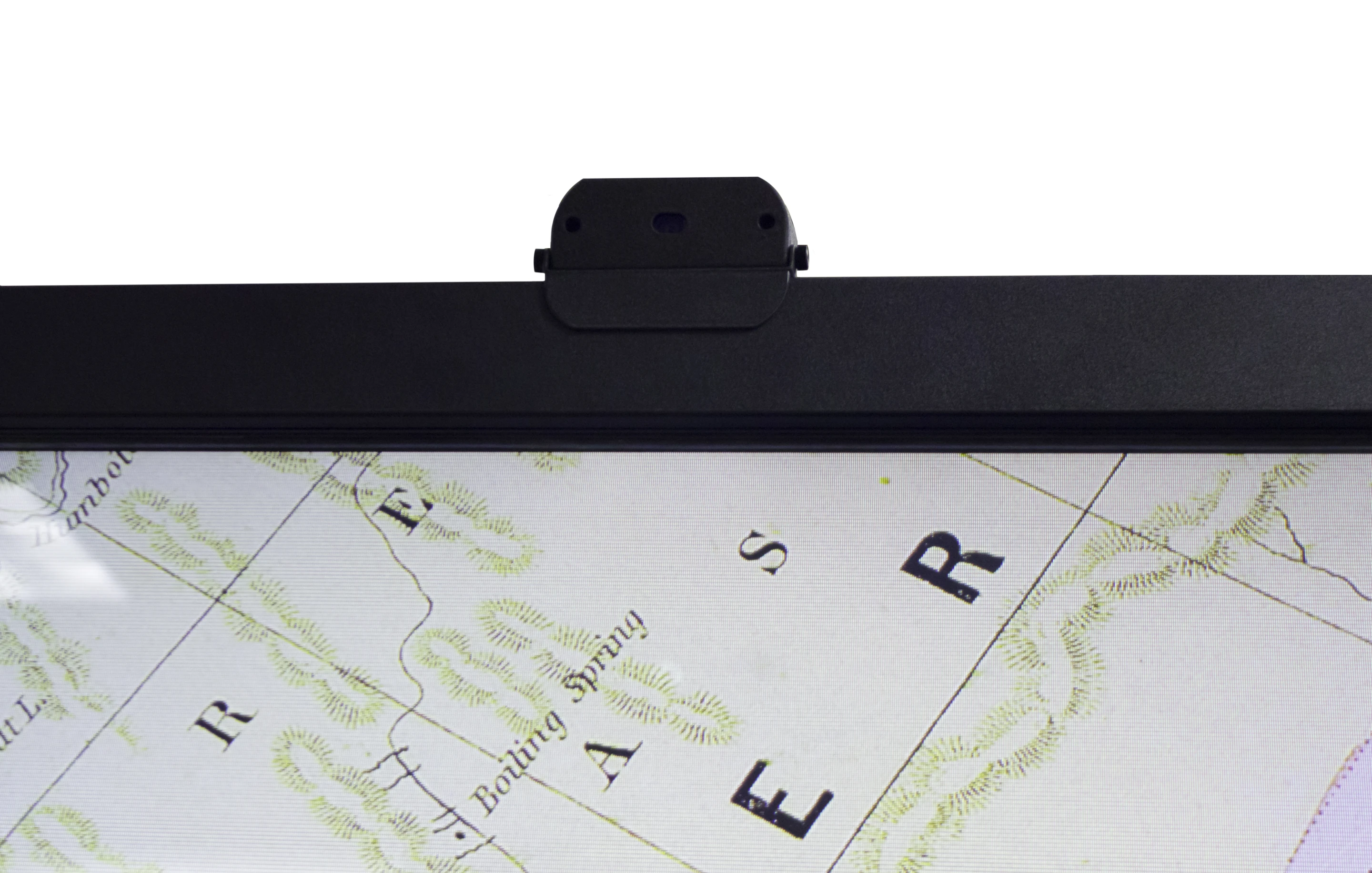 There's an externally-mounted webcam in the center of the top bezel, with Carl Zeiss optics and a stereo microphone