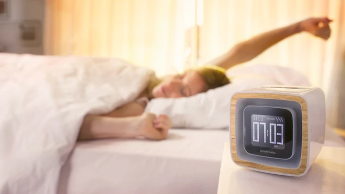 The SensorWake Trio is an alarm clock that wakes you up with the smell of your choice