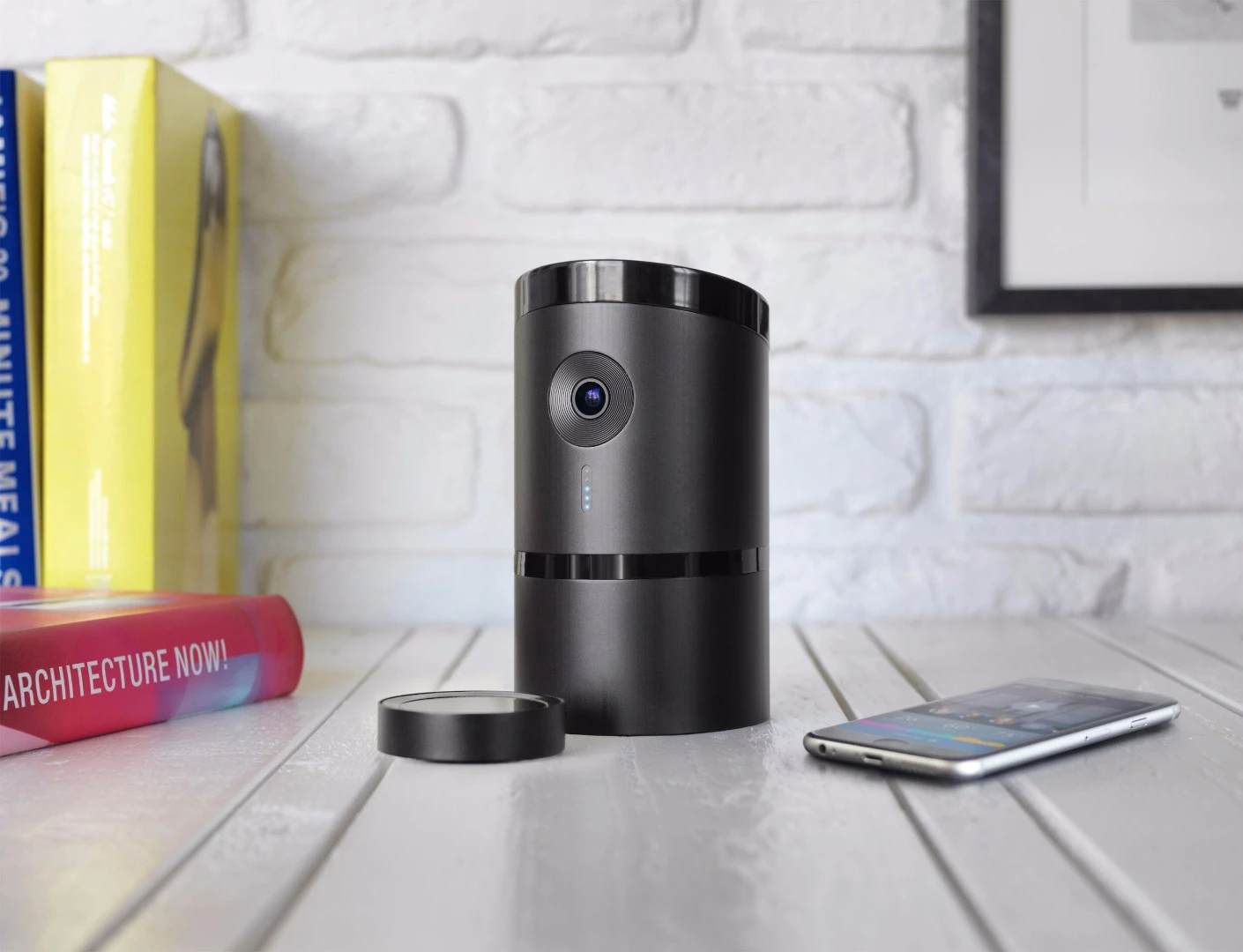 The Angee home security system is designed to be set up and forgotten