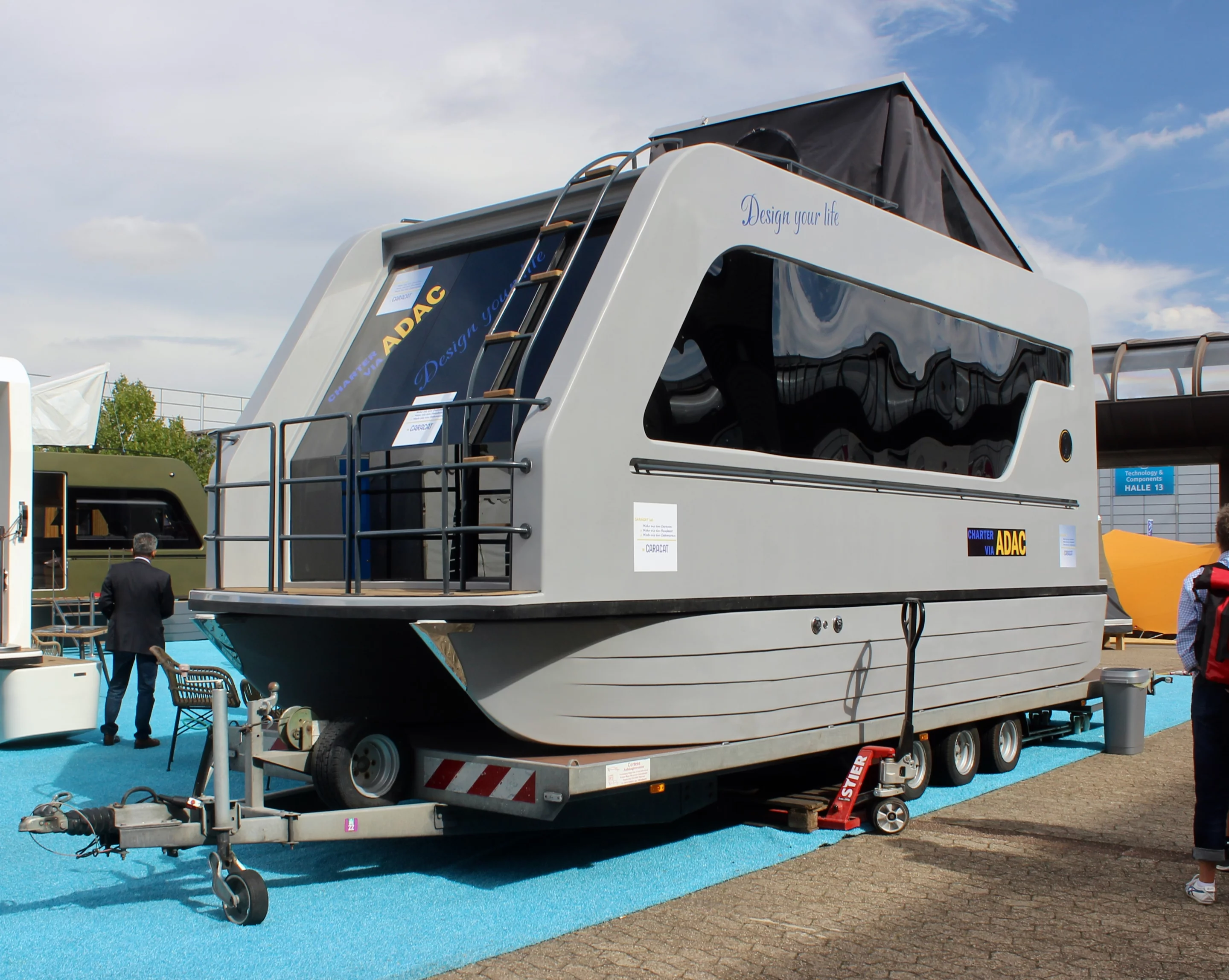Pictured here at the 2022 Caravan Salon, this Caracat 66 has a pop-up sleeper roof, offering space for six
