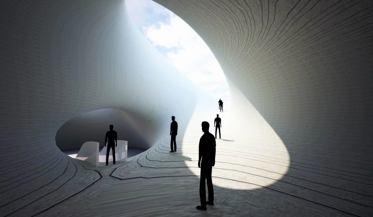 Interior space of the Pingtan Art Museum