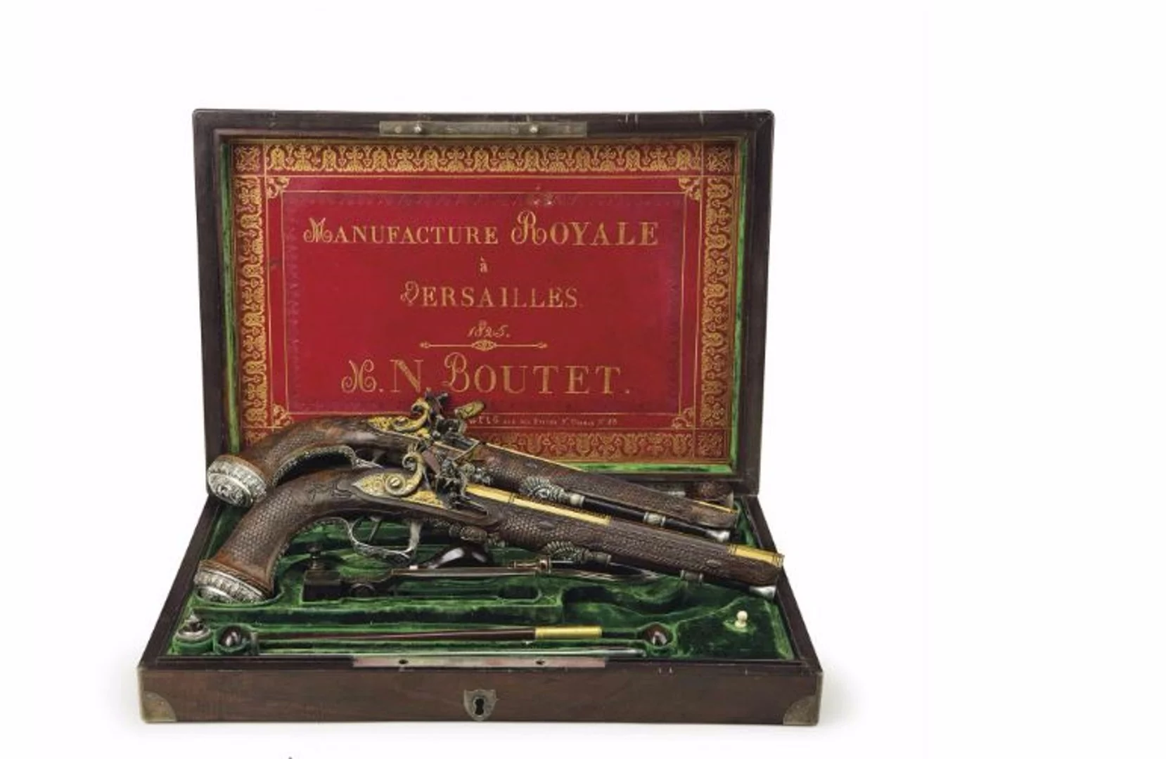 The matched pair were presented to Simon Bolivar by General Lafayette in 1825