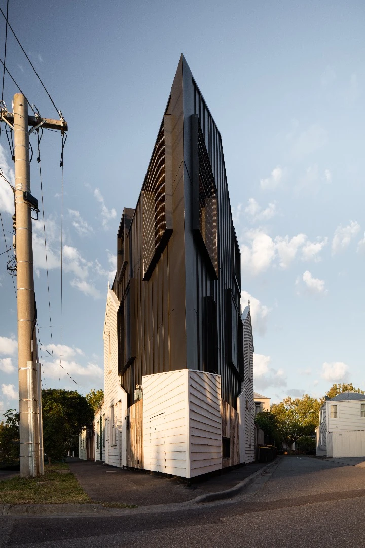 The Acute House features a gas-boosted solar hot water system, water-efficient toilet and taps, and efficient appliances