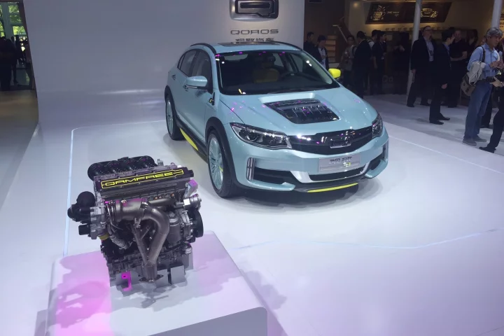 Qoros used the Beijing Motor Show to demonstrate its camless engine