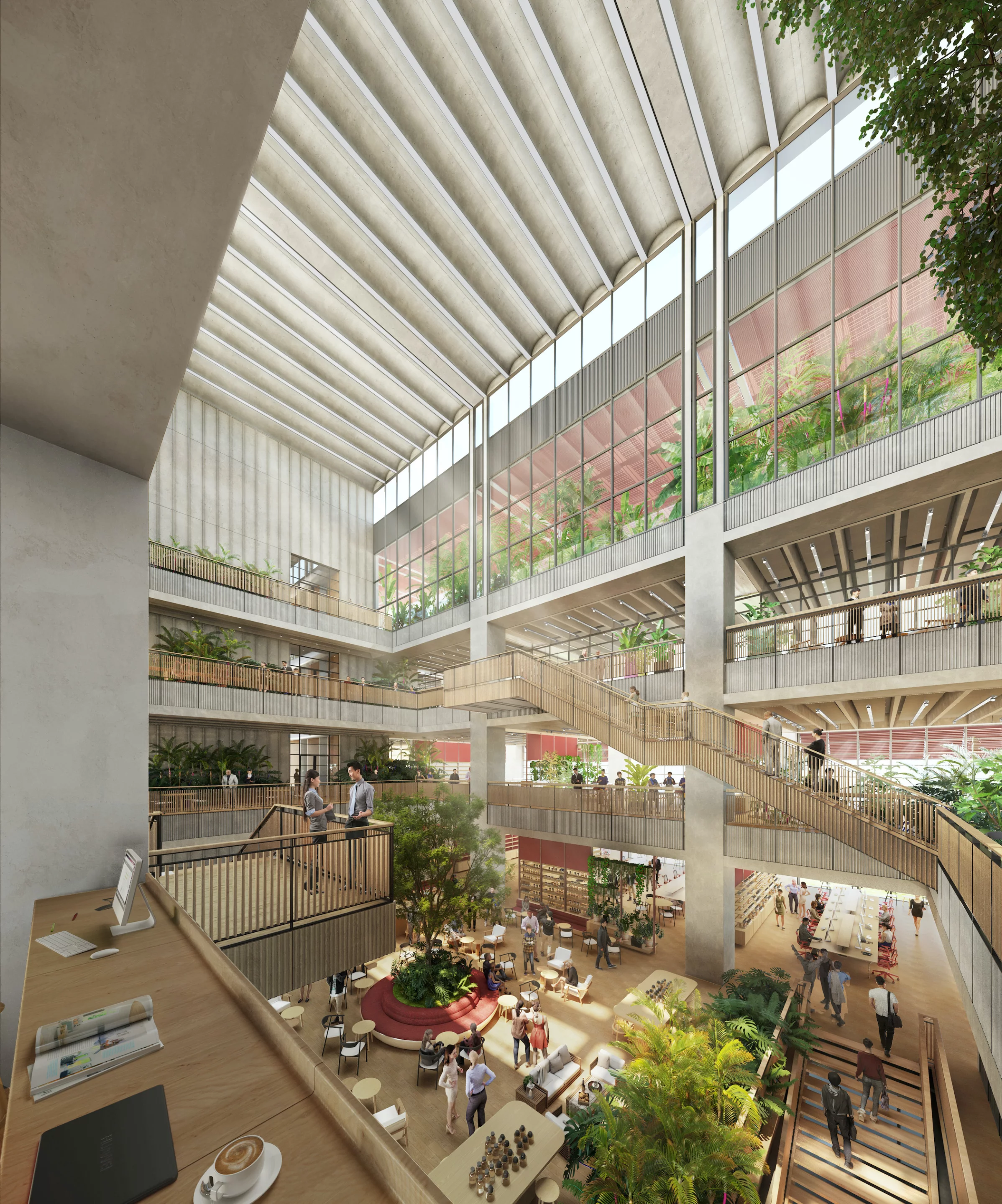 The Bench Headquarters will feature significant amounts of greenery, both on its exterior and inside
