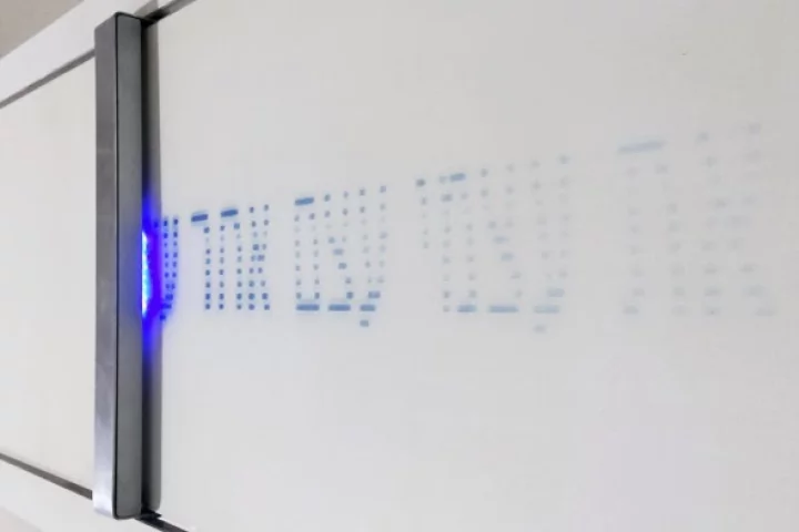 The Confession Machine uses UV LEDs to print disapearing messages onto photosensitive paper