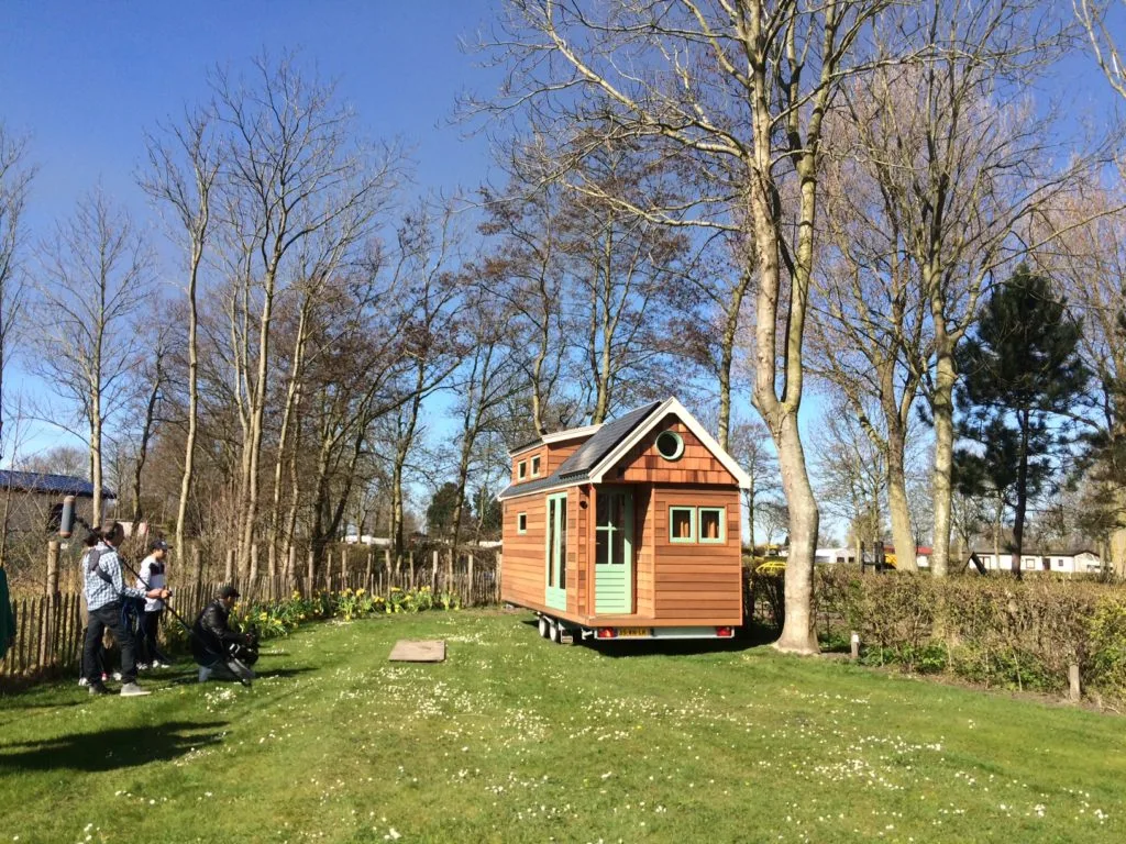 The couple are also exploring the possibility of making a tiny house village for the future, but for now just plan to live in their tiny house, travel and enjoy it