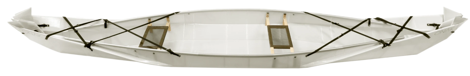 The Onak 2.0 now features wooden seats, a flatter bottom and a pulley strap system that required less physical effort during setup