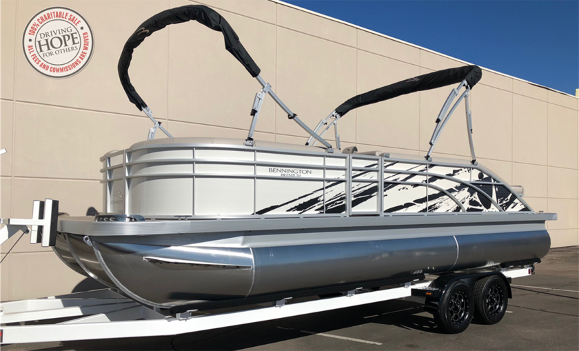 Another charity lot from Barrett-Jackson, this 2018 23-foot SX Premium Swingback by Bennington sold for $100,000 with all proceeds going to the Mayshad Foundation, an organization developing and implementing grassroot projects to empower women in Africa.