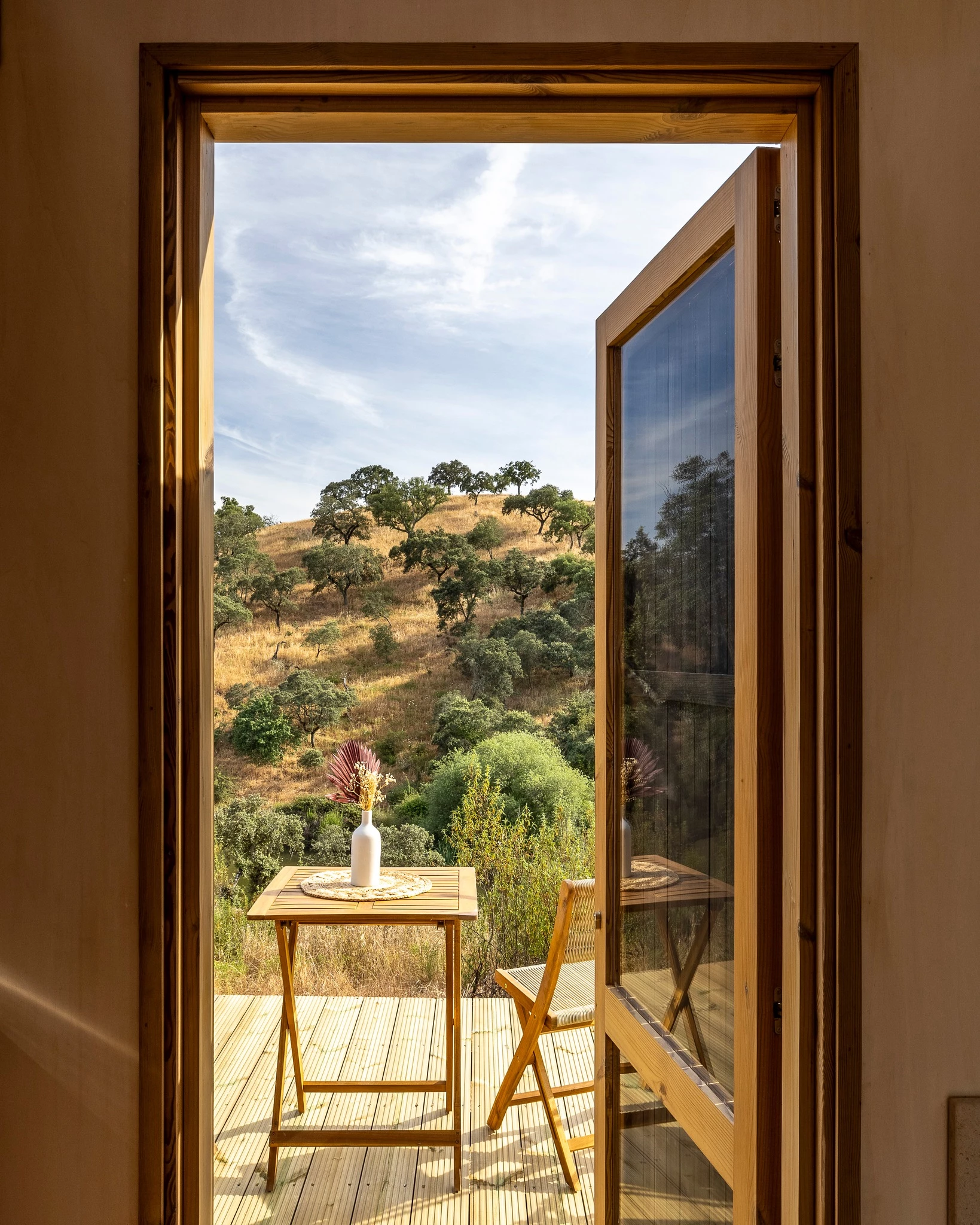 The Terra m3_Tiny House has a small terrace area that increases living space