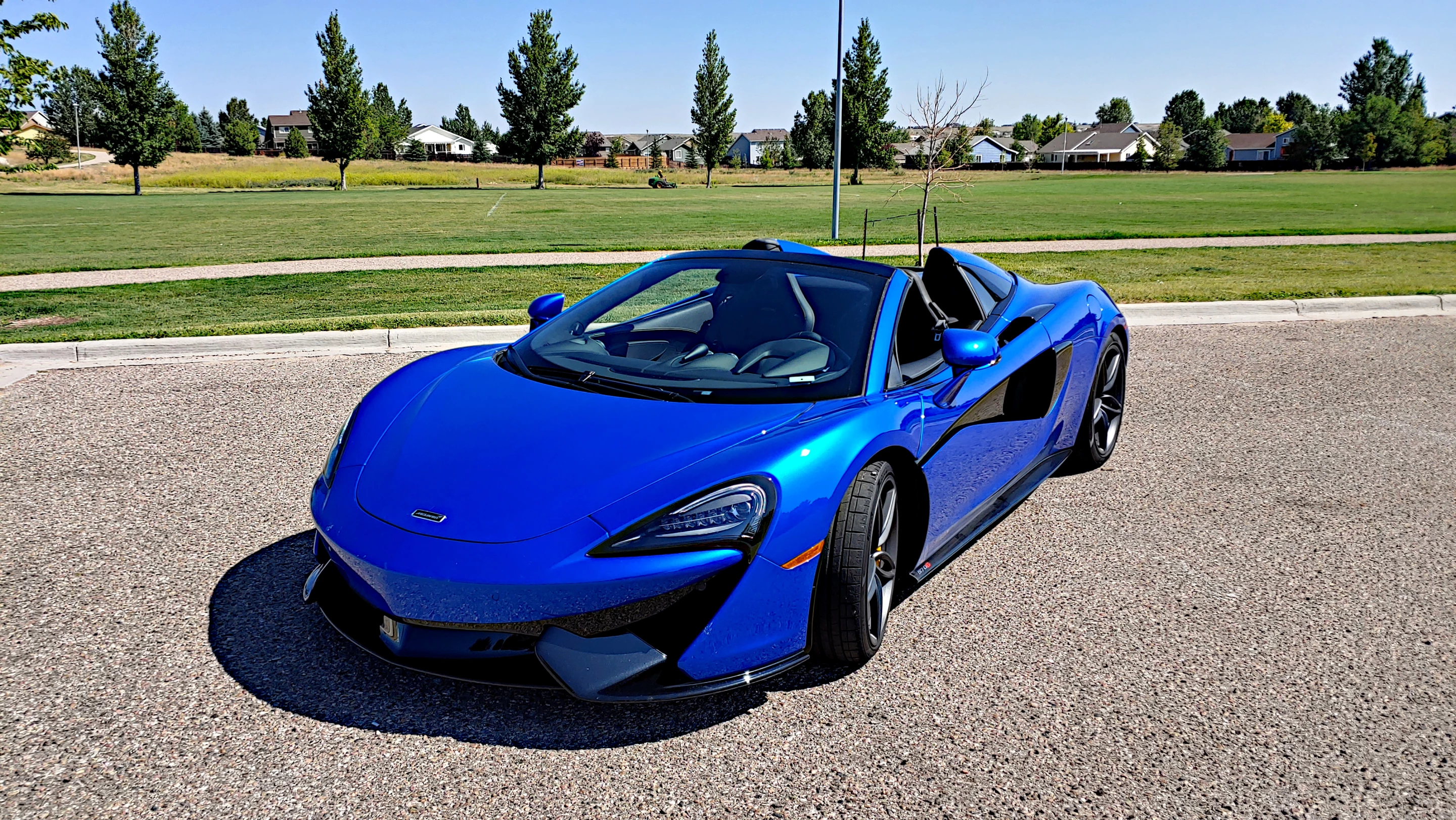The shark nose of the 2020 McLaren 570S is striking and indicative of the mid-engine design of this car