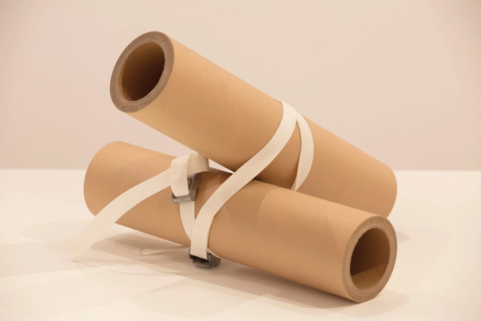 An example of the way Shigeru Ban's innovative shelters are joined together