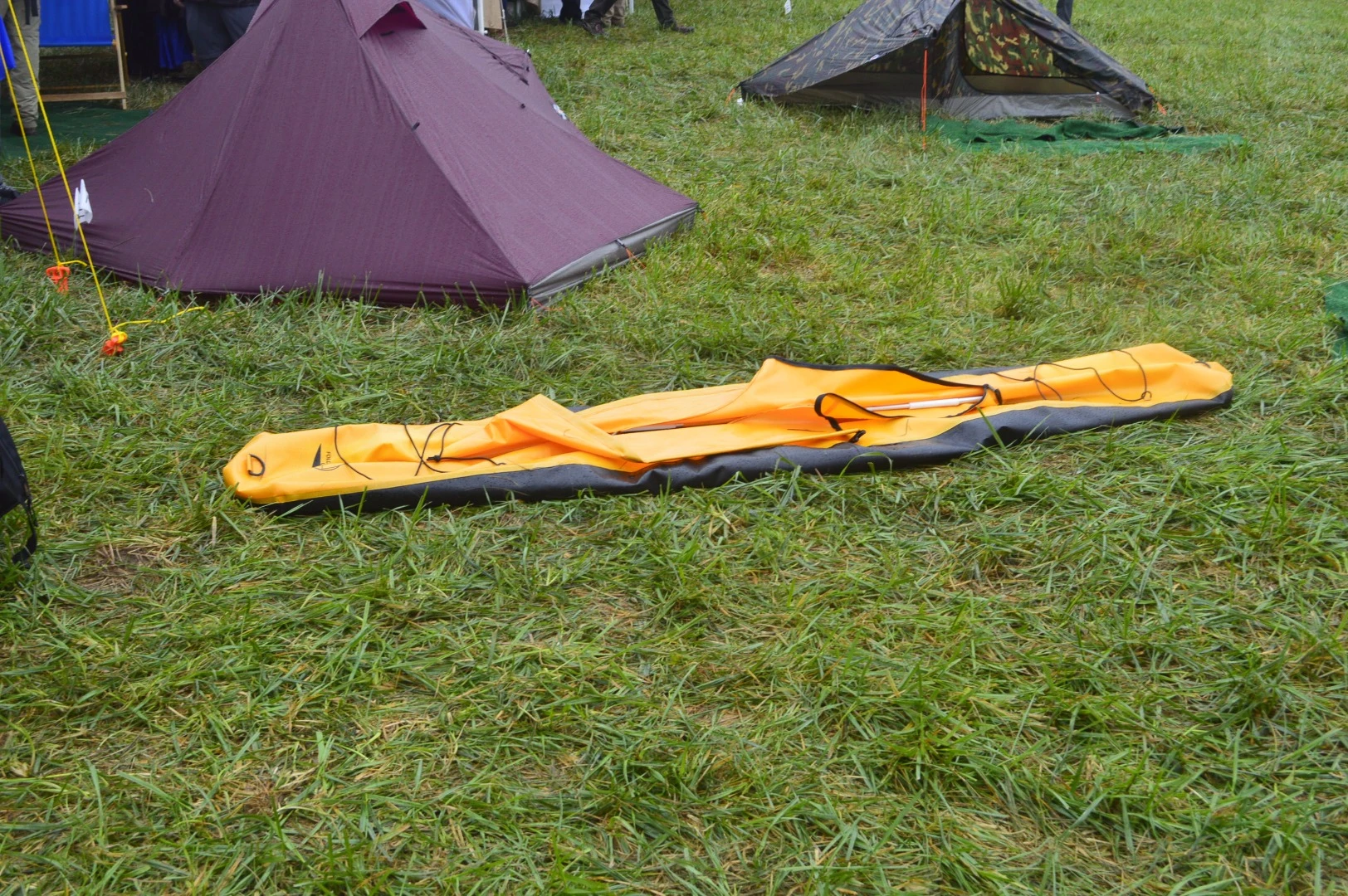 The K-Pak folding boat deflated and folded flat