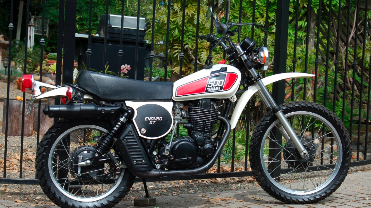 An absolute bargain at $11,000 as this is another landmark motorcycle in as-new condition with virtually all original equipment. There may have been quite a few of these sold, but very few weren't modified. Make no mistake about the significance of this motorcycle as it was an absolute revelation in 1976, proving that big singles could be perfectly reliable and very fast. In 1976, this bike was a revelation. In 1977, Bengt Aberg won the first race of the 500cc Luxembourg Motocross Grand Prix on a modified XT500, then in 1979, Cyril Neveu led a 1-2 Yamaha 500 win in the inaugural 1979 Paris-Dakar race. In 1980, Neveu led a Yamaha 500 1-2-3-4 whitewash in the second Paris-Dakar race. The XT500 spawned a dynasty of Yamaha single cylinder motorcycles which survives to this day.