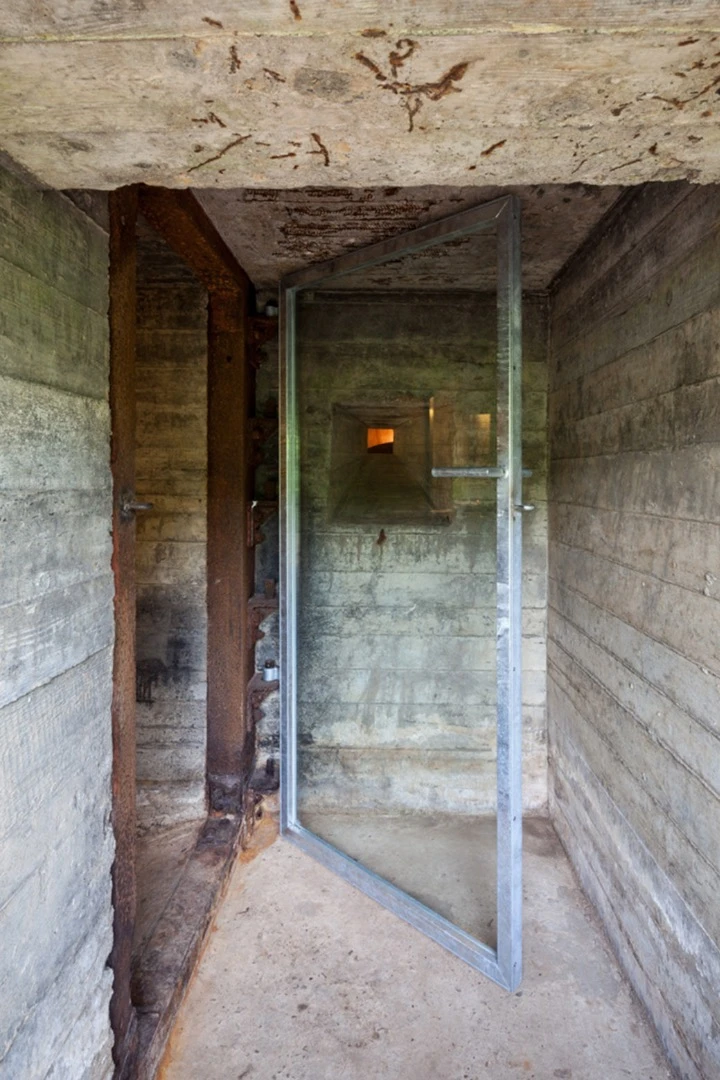 This refurbished WWII bunker originally was designed for publicity but was so popular it remained open as a rental accommodation. It’s undeniably Spartan, it is a war bunker after all