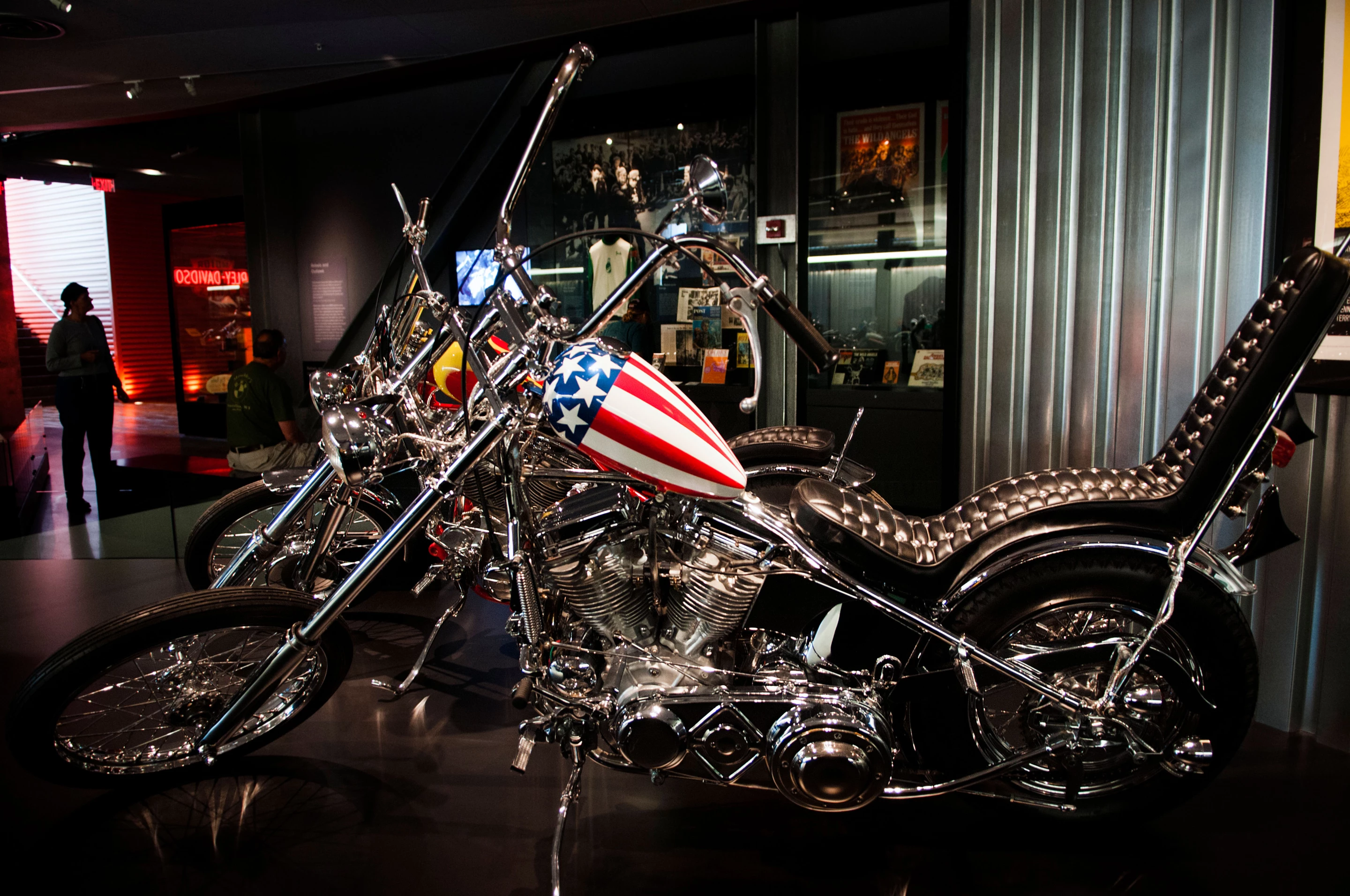 The "Captain America" Harley-Davidson Panhead Chopper from the 1969 counterculture classic film is instantly recognizable. In a cruel trick of fate, two bikes are claimed to be the sole remaining film-used example when there can only be one - the bike that was partially burned in the final scene of the film. This bike is one of the two, and comes from the Gordon Granger Collection.