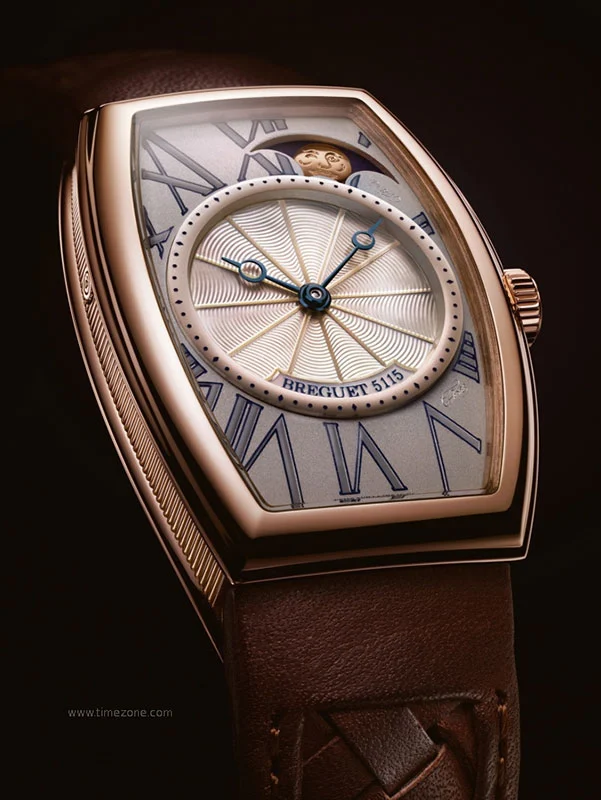Breguet Heritage Phases de Lune Retrograde - 35 x 25 mm case in rose gold