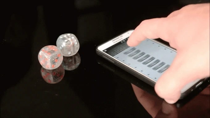 Boogie Dice are sound-activated and self-rolling with programmable settings