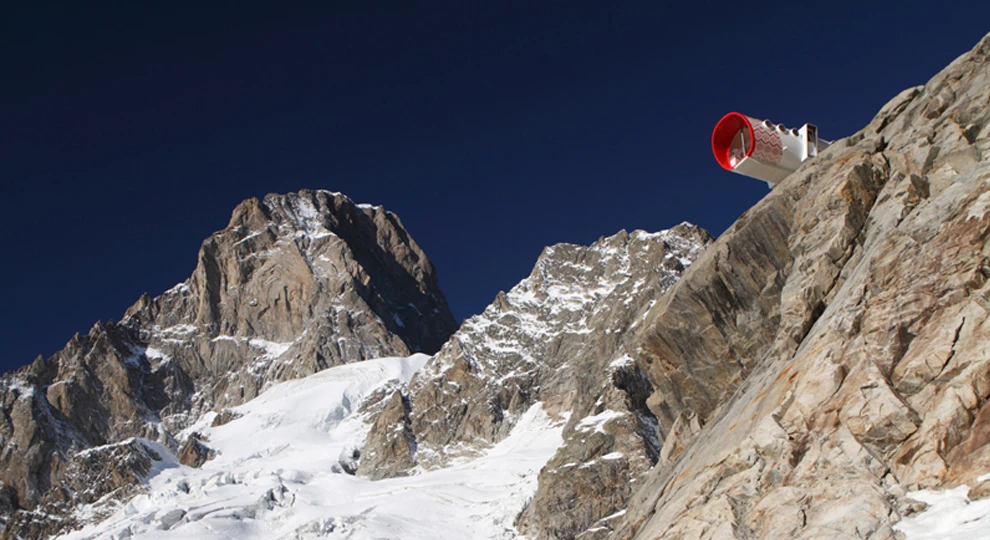 The LEAP breaks away from traditional alpine structures (image: LEAPfactory)