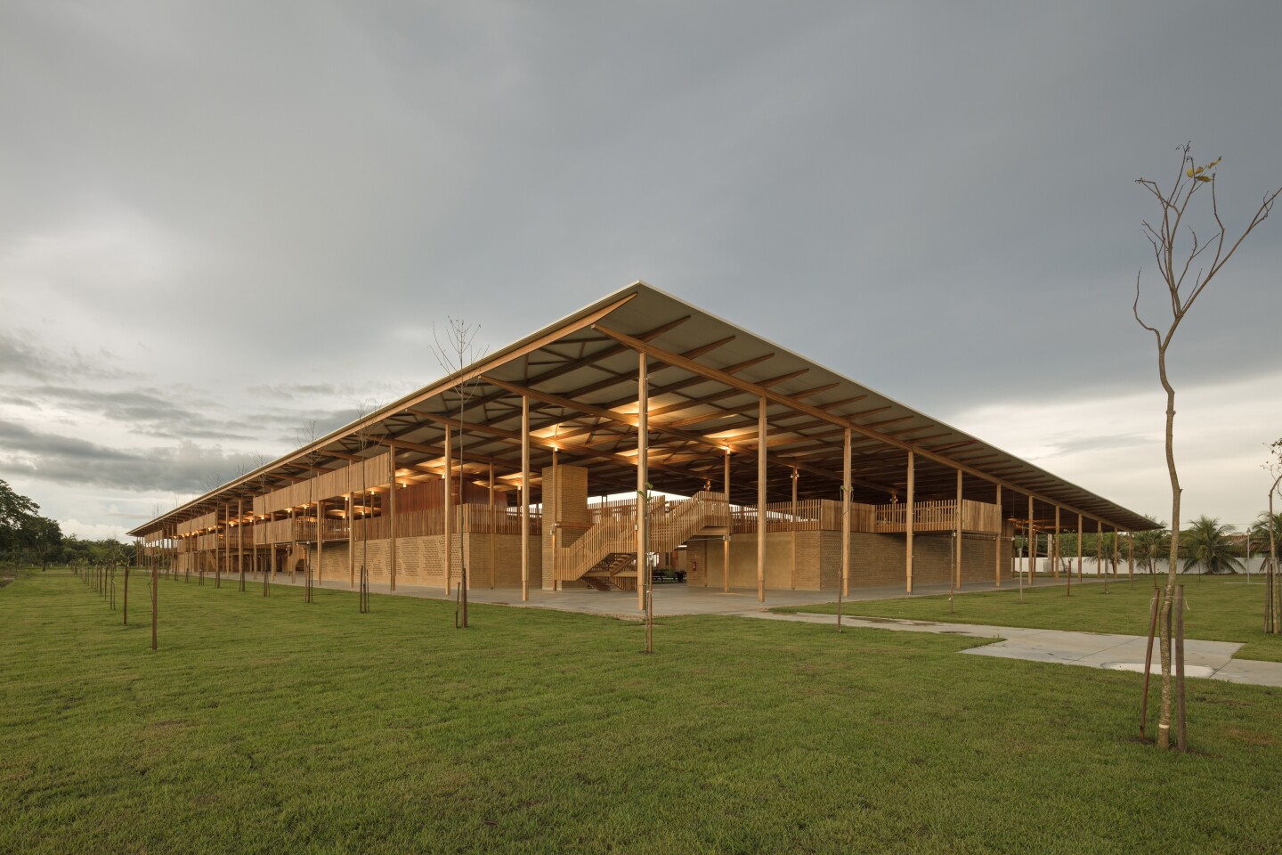 Children Village includes meeting spaces – such as dormitories, reading spaces, balconies and hammocks – all designed with student input