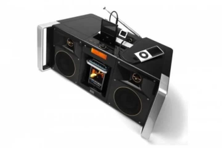 The Altec Lansing MIX boombox has three inputs for multiple music devices and plenty of extras