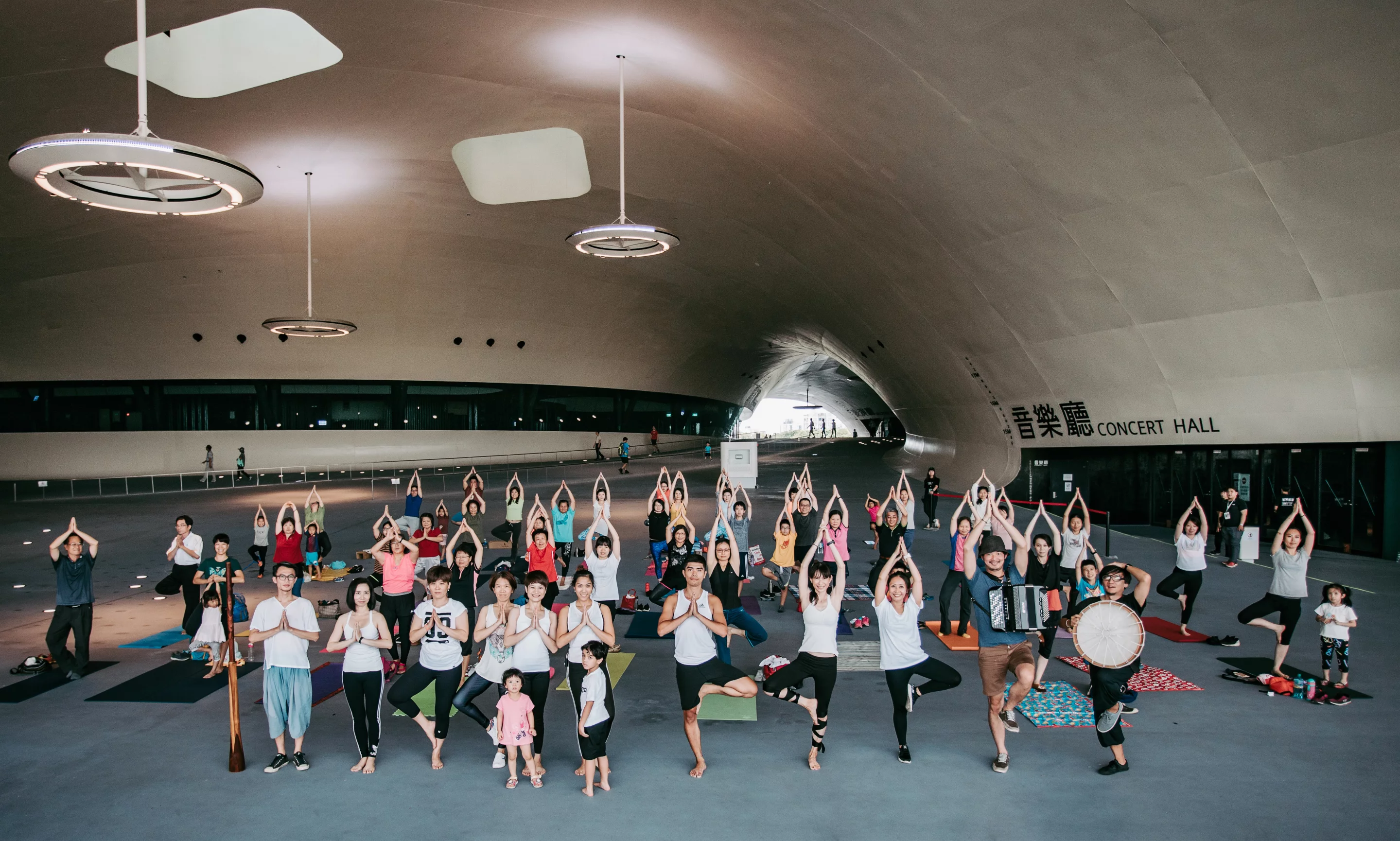 Getting active at the National Kaohsiung Centre for the Arts in Taiwan