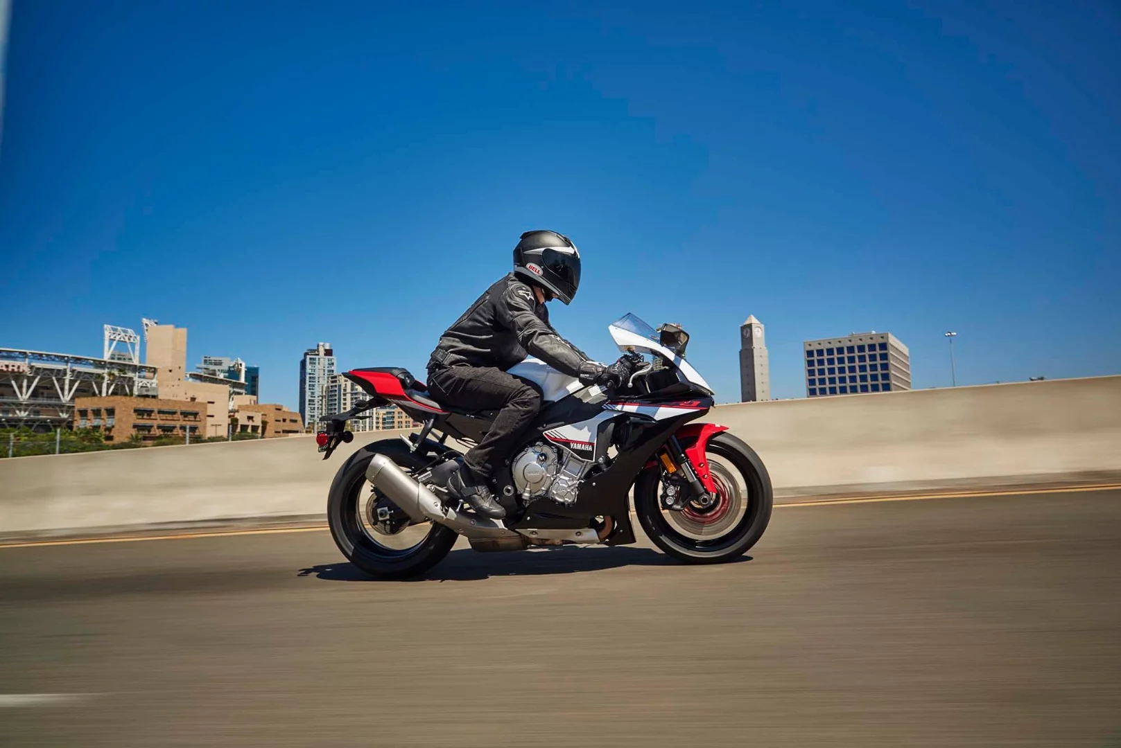 The Yamaha YZF-R1S in action