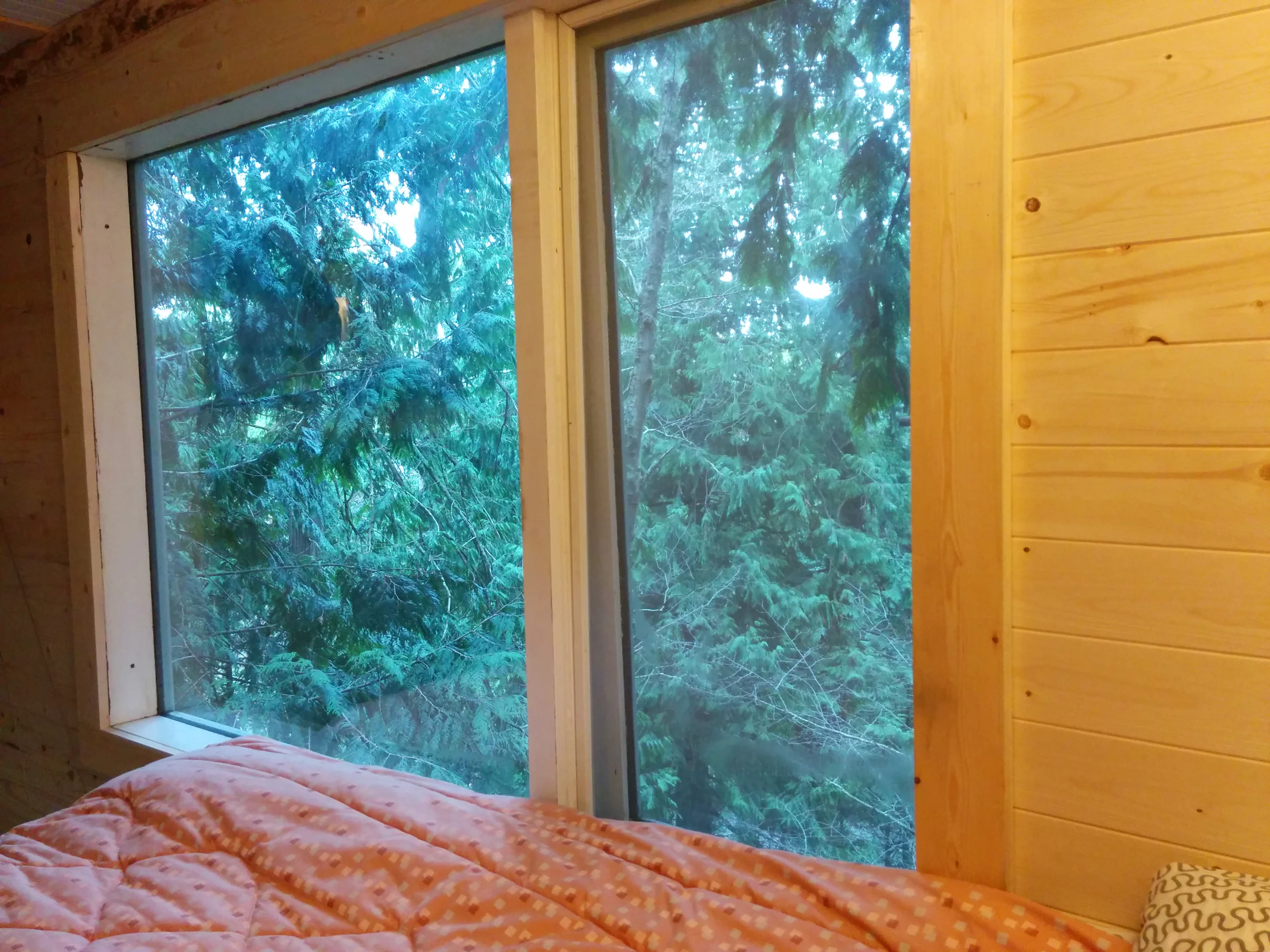 The treehouse is located in a 0.2 hectare (0.5 acre) plot of rural land on Pender Island, British Columbia (Photo: Geoff de Ruiter)