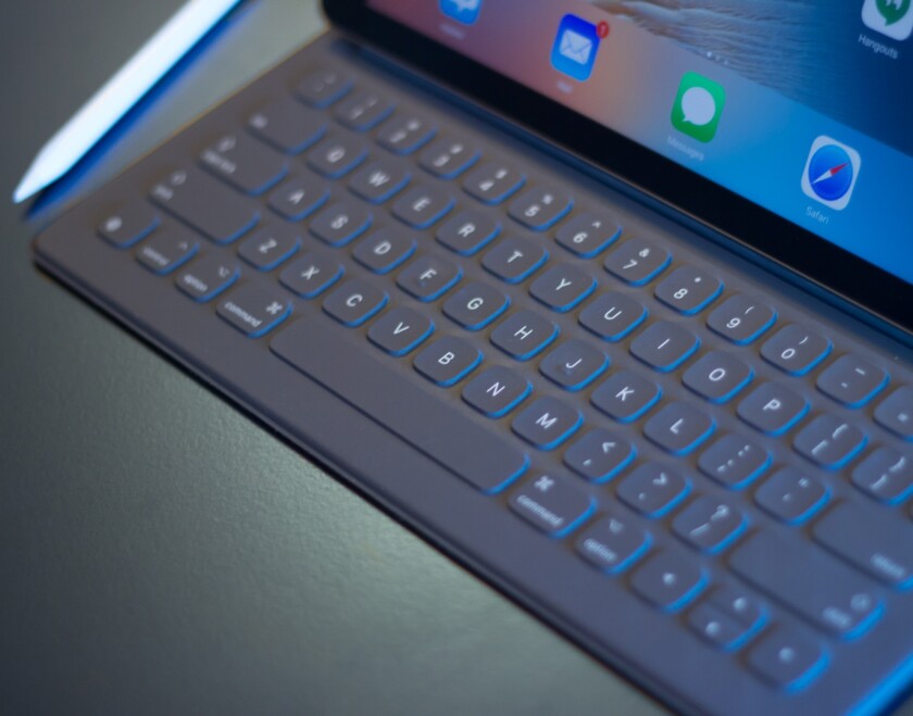 Typing is a solid enough experience on the OEM keyboard, but without a trackpad the best it can hope for is "faux laptop"