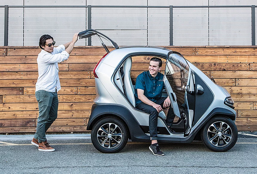 The Eli Zero accommodates two people plus a bit of cargo