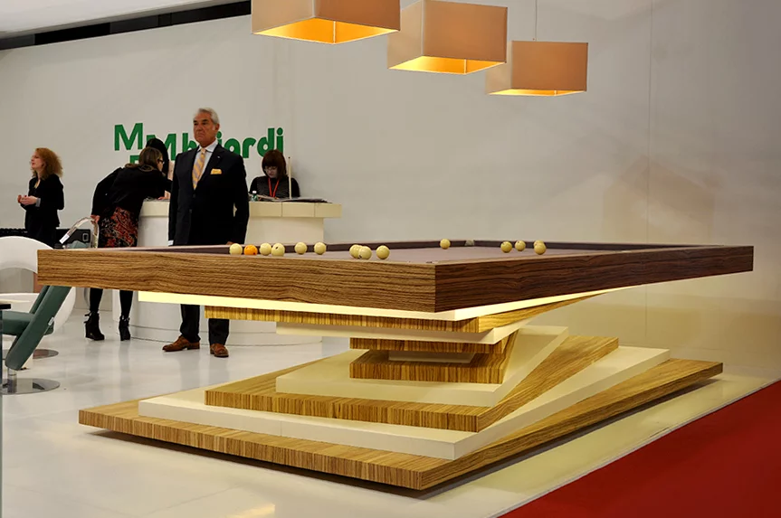 Dramatic billiard table by MBM Billiardi (Photo: Edoardo Campanale/Gizmag.com)