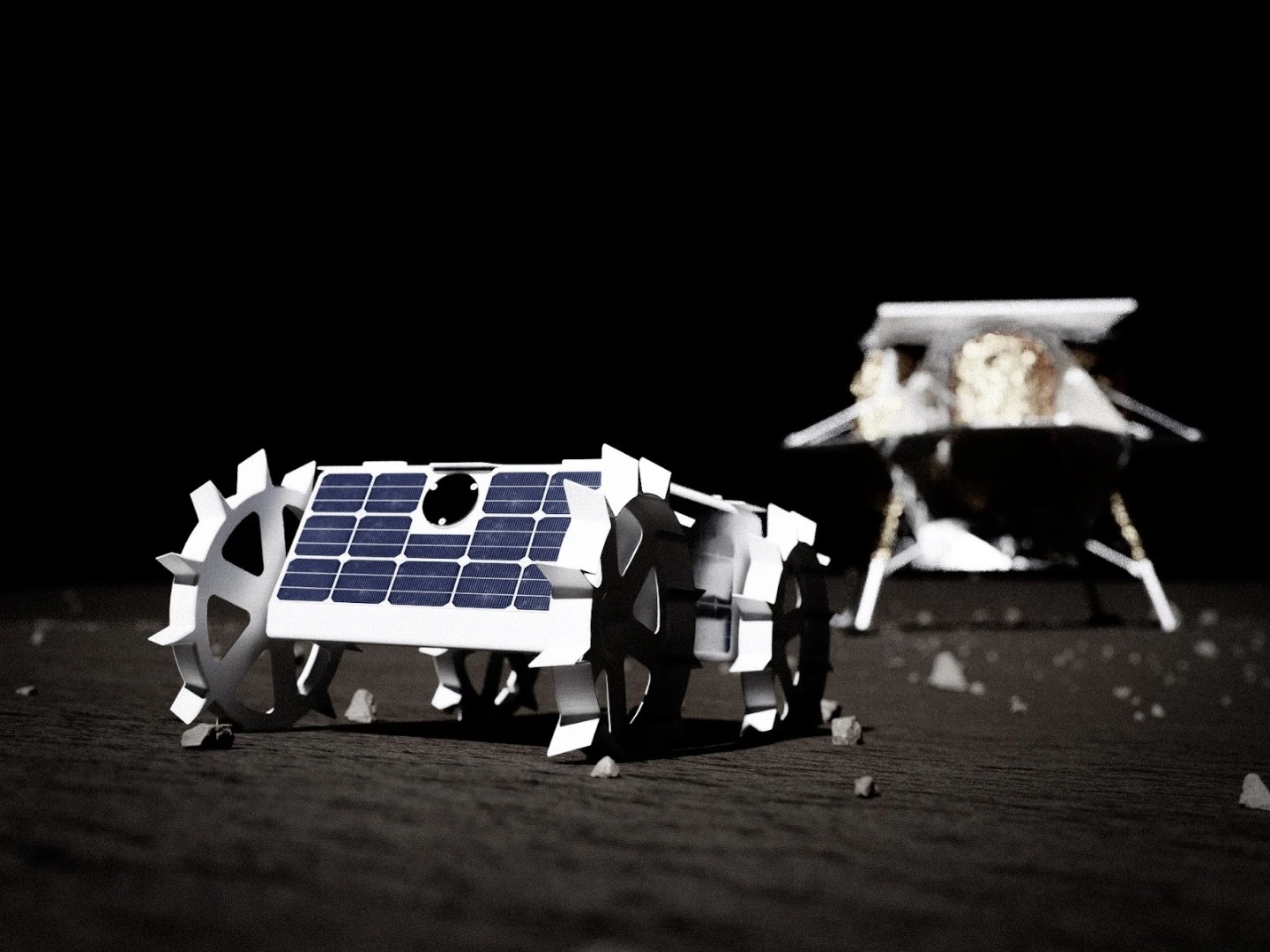 A model of the CMU lunar rover