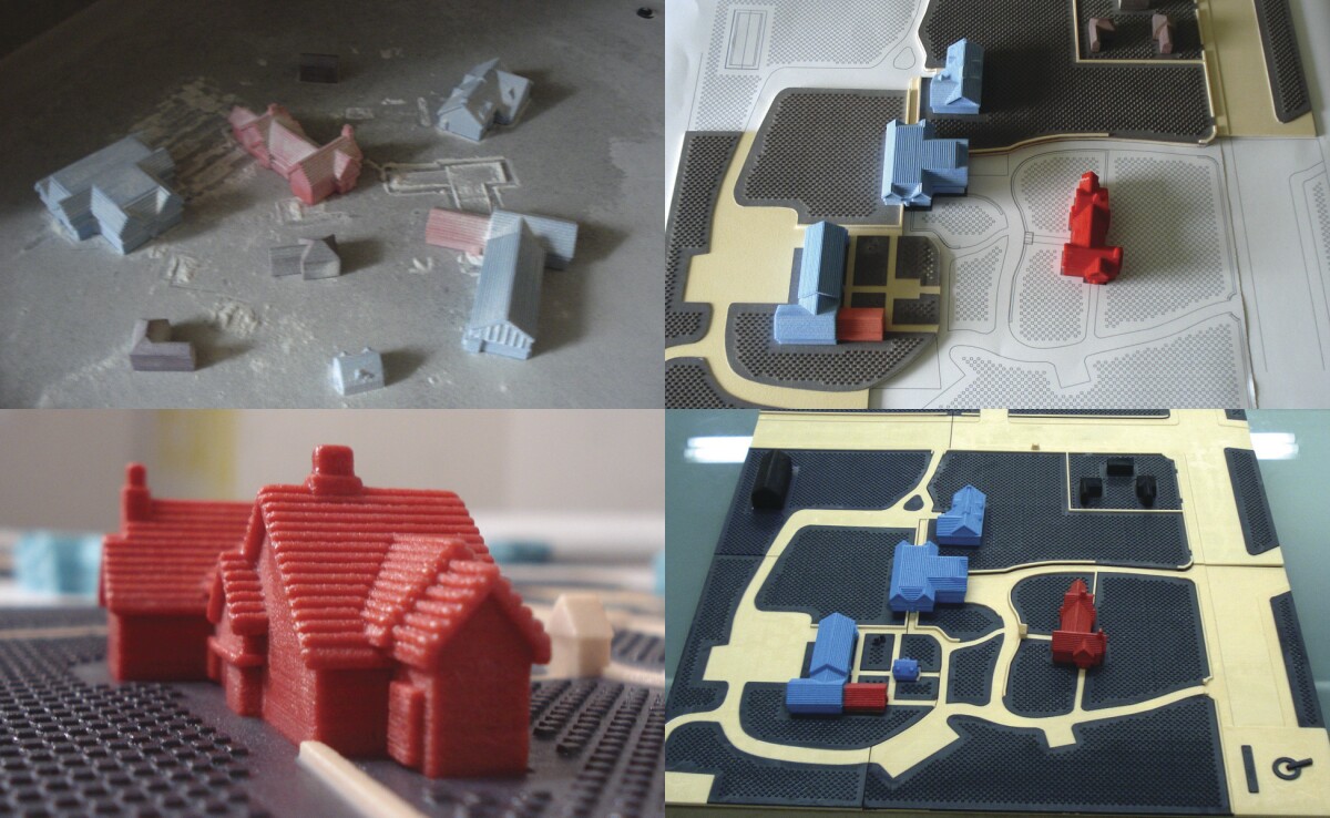The talking maps are made from 3D-printed buildings and landscapes that are assembled into a single model (Photo: University of Buffalo IDeA Center)