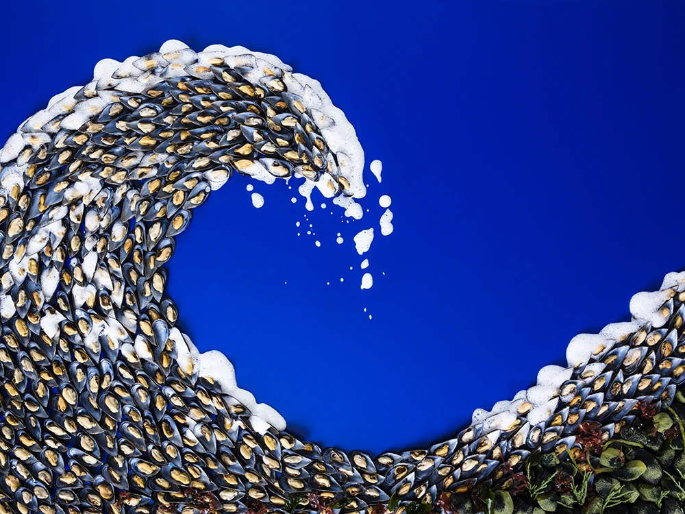 Nominee, Professional, Conceptual. From a series called Food Graphics that recreates well-known paintings using food that corresponds with the content of the image