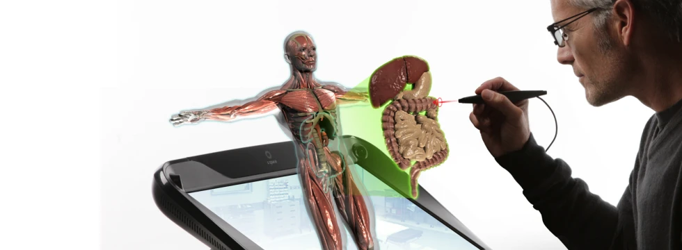 The zSpace 3-D display implements motion parallax by tracking the user's head movements to achieve a new level of realism (Image: Infinite Z)