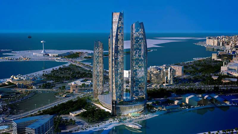 Etihad Towers in Abu Dhabi