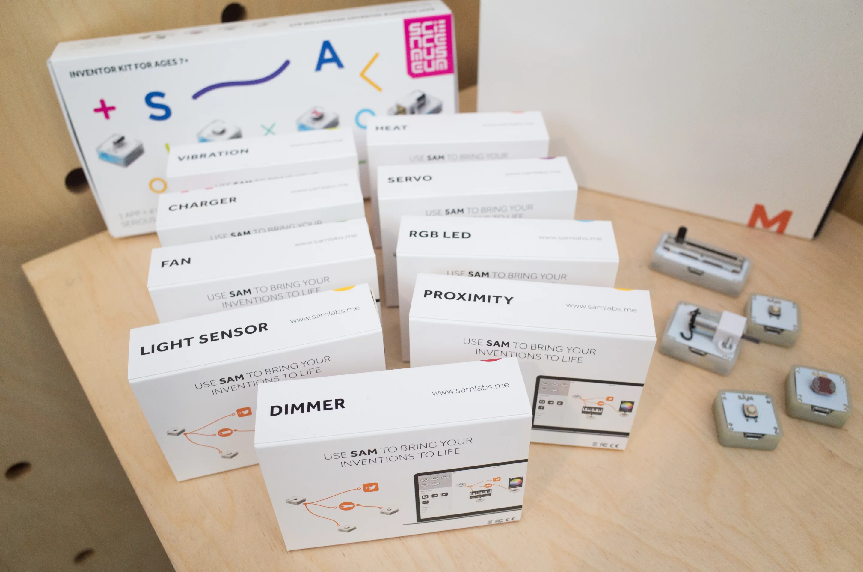 There are a number of optional modules for the SAM Labs Internet of Things electronics kits to let you create whatever devices you can imagine