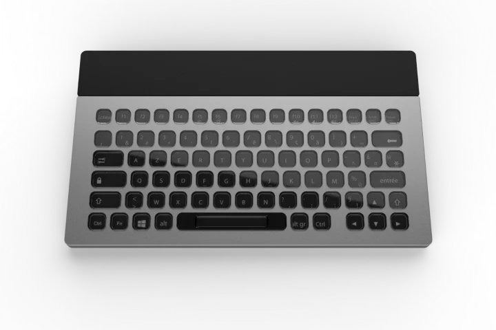 The layout and language of the Nemeio keyboard can be changed instantly using navigation buttons on the peripheral itself or via the companion configuration software