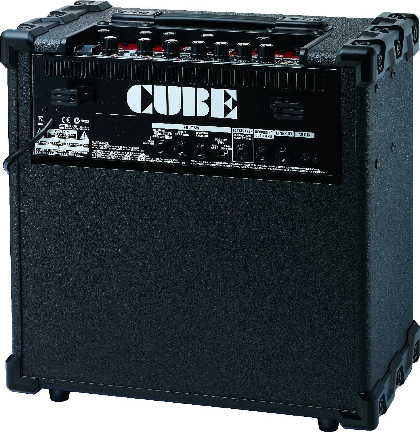 The rear of the Cube 80XL